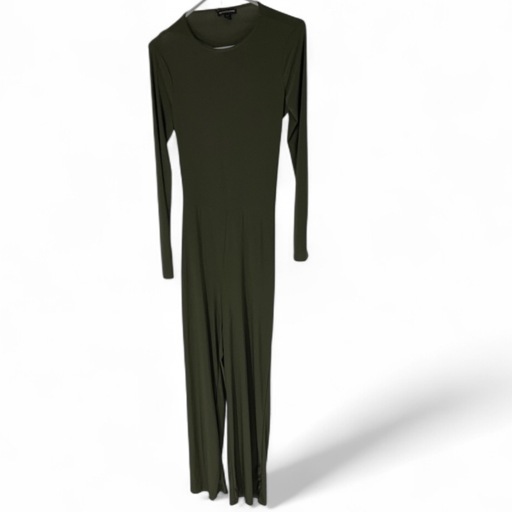 PrettyLittleThing green Long Sleeve jumpsuit 12